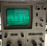TV test pattern on an oscilloscope without Z-input